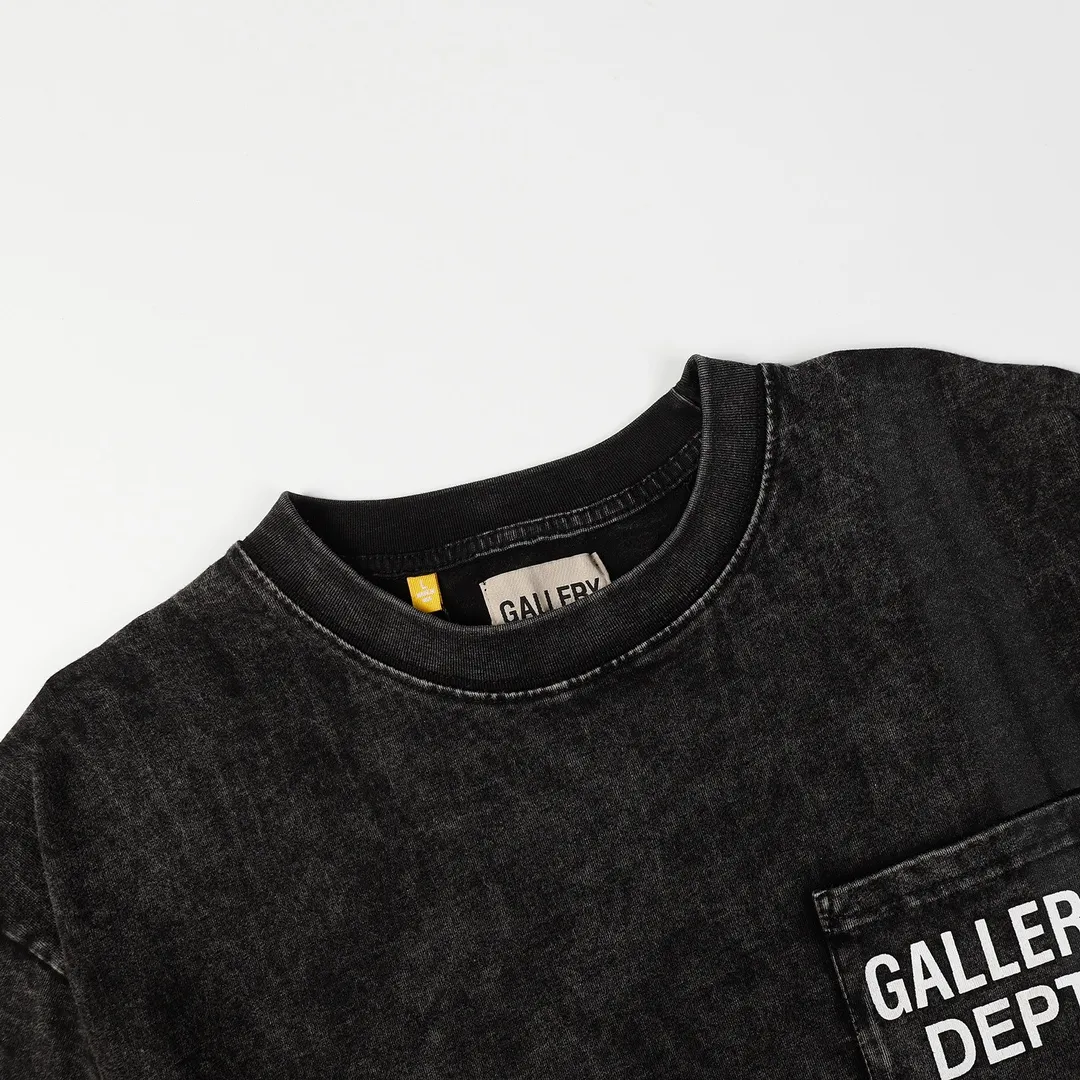 GALLERY.DEPT Summer new short-sleeved model number: D3146#P110 Color: washed black Size: S M L XL